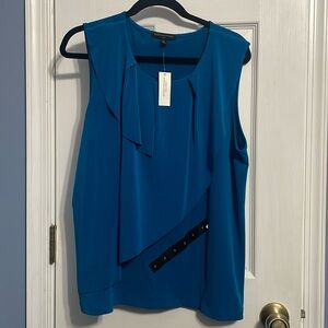 Banana Republic NWT top XL sleeveless blue